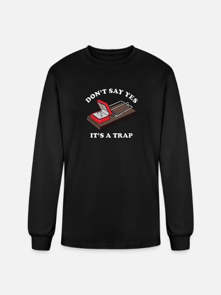 It's a Trap - Men's Long Sleeve T-Shirt - black