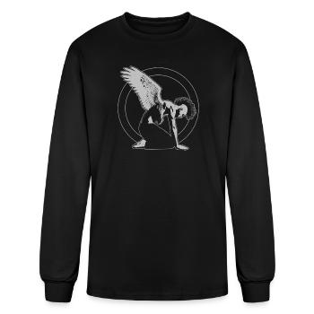 Fallen Punk Angel – Gothic Winged Rebel - Men's Long Sleeve T-Shirt - black - Front