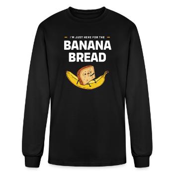 Banana Bread Breakfast Bread - Men's Long Sleeve T-Shirt - black - Front