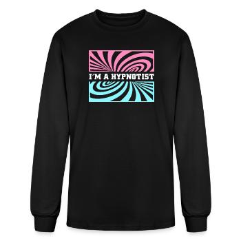 Hypnosis Hypnotic Spiral - Men's Long Sleeve T-Shirt - black - Front