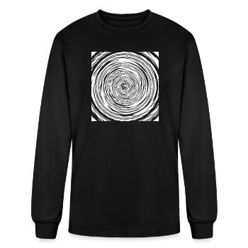 Hypnosis Hypnotic Spiral - Men's Long Sleeve T-Shirt - black - Front