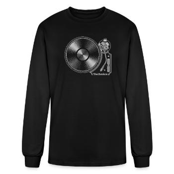 Technics Turntable Vinyl DJ - Men's Long Sleeve T-Shirt - black - Front