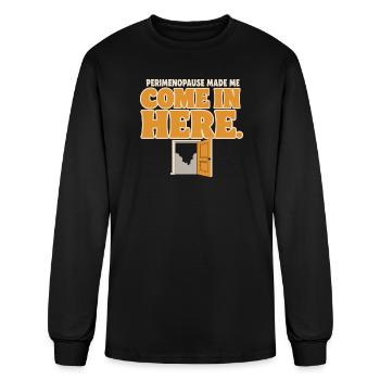 Perimenopause Brain Fog Menopause Midlife Gift - Men's Long Sleeve T-Shirt - black - Front