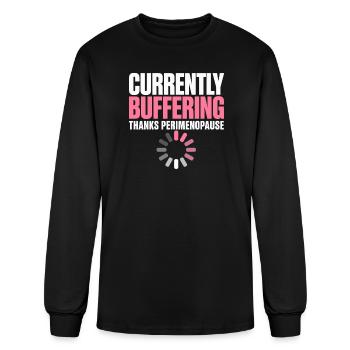 Perimenopause Brain Fog Menopause Midlife Gift - Men's Long Sleeve T-Shirt - black - Front