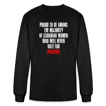 Proud to be among the majority of Canadian women w - Men's Long Sleeve T-Shirt - black - Front