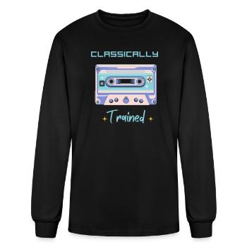 Classically Trained music Retro Cassette tape - Men's Long Sleeve T-Shirt - black - Front