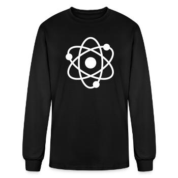 Atomic Orbit Icon - Men's Long Sleeve T-Shirt - black - Front