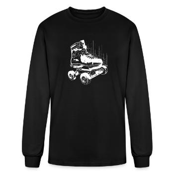 Roller Skates Graphic - Men's Long Sleeve T-Shirt - black - Front