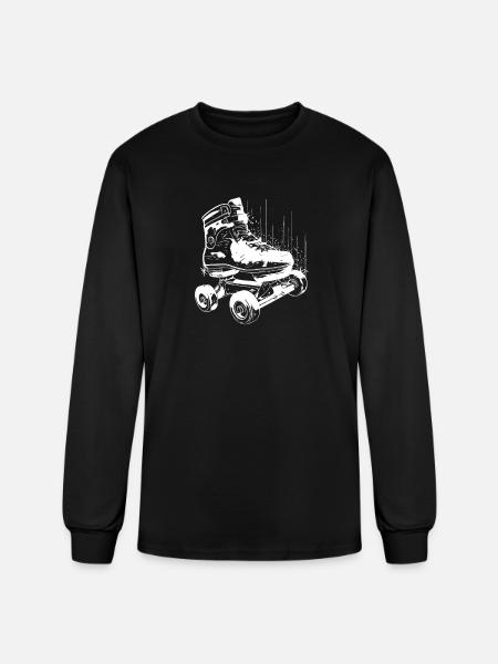 Roller Skates Graphic - Men's Long Sleeve T-Shirt - black