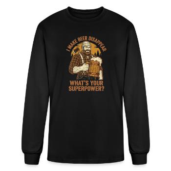 I Make Beer Disappear Craft Beer - Men's Long Sleeve T-Shirt - black - Front