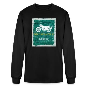 Easily Distracted by Cruisers - Men's Long Sleeve T-Shirt - black - Front