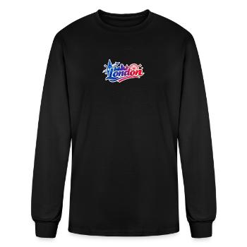 London Skyline Splash - Men's Long Sleeve T-Shirt - black - Front