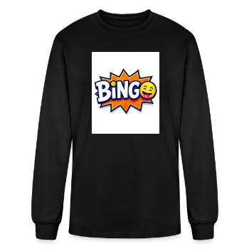 Bingo Burst design art - Men's Long Sleeve T-Shirt - black - Front