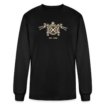 Vintage X Cafe Racer  - Men's Long Sleeve T-Shirt - black - Front