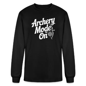 Archery Mode On - Men's Long Sleeve T-Shirt - black - Front