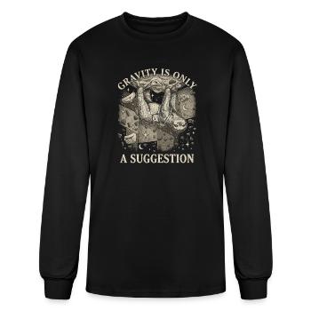 Boulderer Gravity Is Only A Suggestion - Men's Long Sleeve T-Shirt - black - Front