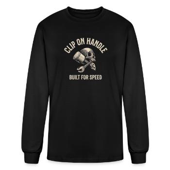Skull Piston Built for Speed - Men's Long Sleeve T-Shirt - black - Front