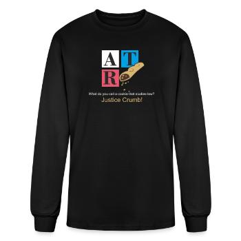 Justice Crumb Cookie Pun Shirt - Men's Long Sleeve T-Shirt - black - Front