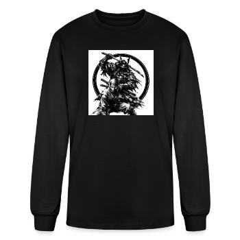 Shadow Clan Samurai Glyph - Men's Long Sleeve T-Shirt - black - Front