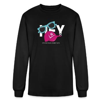 Hey Stylish Summer Vibes - Men's Long Sleeve T-Shirt - black - Front