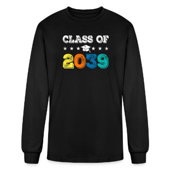 Plaisir de remise des diplômes de la promotion 2039 - T-shirt à manches longues Homme - noir - Devant