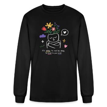 Kind Mind Bloom - Men's Long Sleeve T-Shirt - black - Front