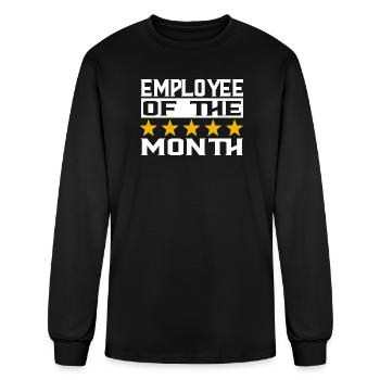 Employee Appreciation Employee of the Month - Men's Long Sleeve T-Shirt - black - Front