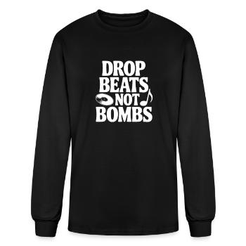 Drop Beats Not Bombs - Men's Long Sleeve T-Shirt - black - Front