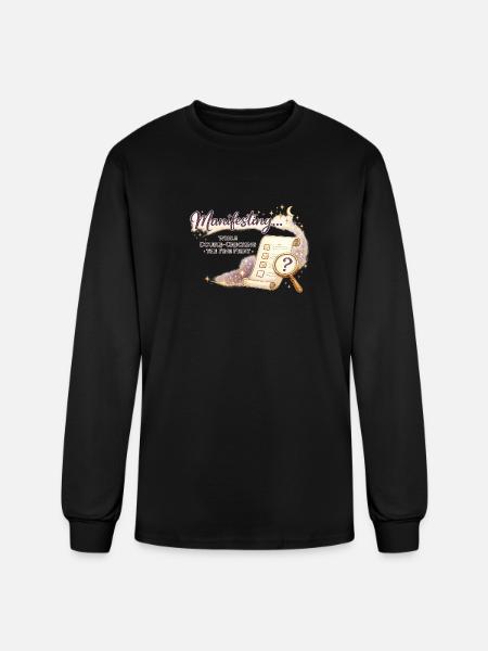 Manifesting Magic Checklist - Men's Long Sleeve T-Shirt - black