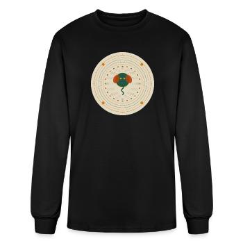 Island Guardian — Sri Lankan Heritage Mandala - Men's Long Sleeve T-Shirt - black - Front