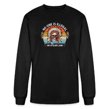 Native American tribes Indigenous People - Men's Long Sleeve T-Shirt - black - Front