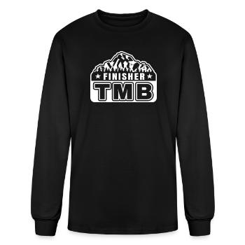 TMB Finisher Hiking Tour du Mont Blanc Trek - Men's Long Sleeve T-Shirt - black - Front