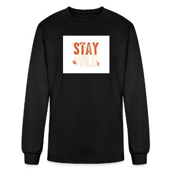 Stay Wild - Men's Long Sleeve T-Shirt - black - Front