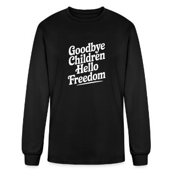Goodbye Children Hello Freedom - Men's Long Sleeve T-Shirt - black - Front