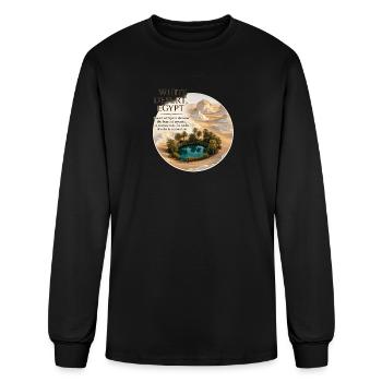 White Desert Egypt Oasis - Men's Long Sleeve T-Shirt - black - Front