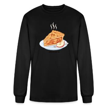 Cozy Apple Pie Slice - Men's Long Sleeve T-Shirt - black - Front