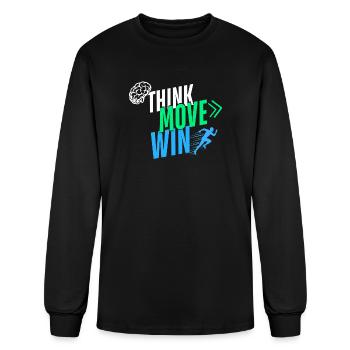 Think Move Win - Men's Long Sleeve T-Shirt - black - Front