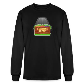 Gardening Is Epic  - Men's Long Sleeve T-Shirt - black - Front