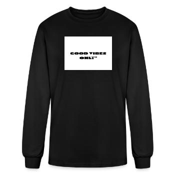 Powered_by_Coffee_and_Anxiety - Men's Long Sleeve T-Shirt - black - Front