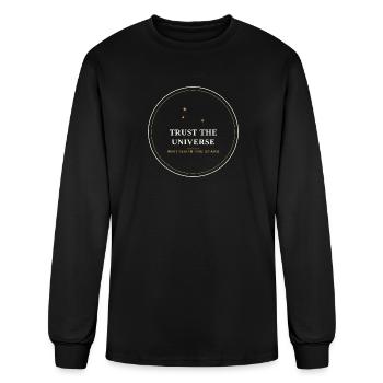 Trust the Universe Written in Stars - Men's Long Sleeve T-Shirt - black - Front
