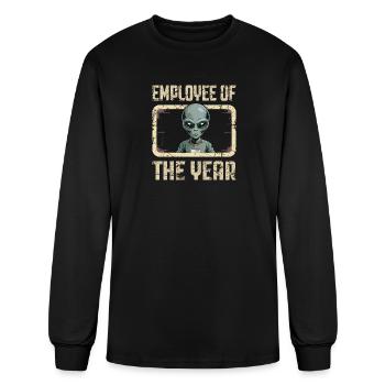 Alien Employee Of The Year - Men's Long Sleeve T-Shirt - black - Front