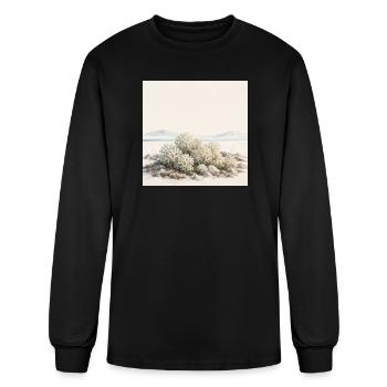 Silent Reindeer Moss - Men's Long Sleeve T-Shirt - black - Front