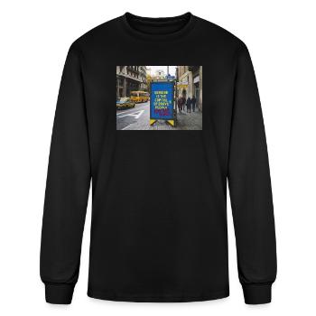 Ukraine: Capital of Great People and Bad Roads - Men's Long Sleeve T-Shirt - black - Front
