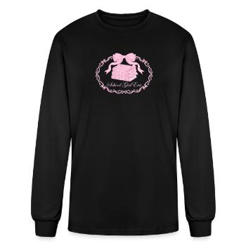 School Girl Era Stacked Books - Men's Long Sleeve T-Shirt - black - Front