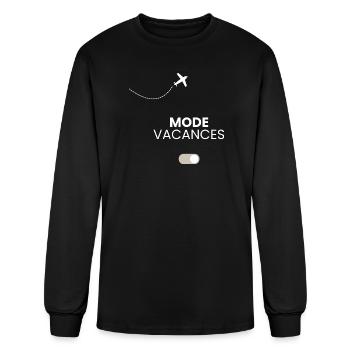 Mode Vacances Travel Tee - Men's Long Sleeve T-Shirt - black - Front