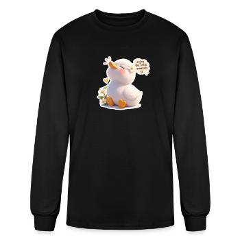 Little Duck Joyful Moment - Men's Long Sleeve T-Shirt - black - Front