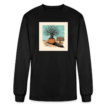 Dali Style Surreal Halloween Desert Piano Art - Men's Long Sleeve T-Shirt - black - Front