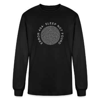 404 Sleep Not Found Sphere - Men's Long Sleeve T-Shirt - black - Front