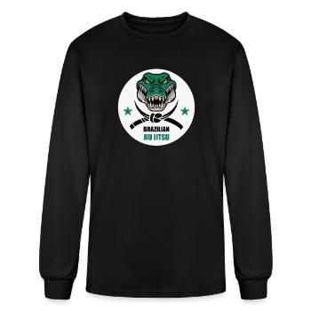 Croco BJJ alligator MMA - Men's Long Sleeve T-Shirt - black - Front