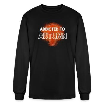 Addicted to Autumn - Men's Long Sleeve T-Shirt - black - Front